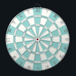 Zee groen en wit dartbord<br><div class="desc">Zee Green and White Dart Board</div>