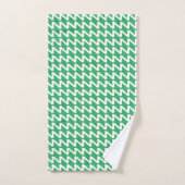 Zee Groen en wit Modern Sharp Waves Bad Handdoek (Handdoek)