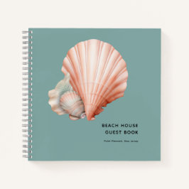 Zee Groen met Shell Beach House Gastenboek Notitieboek