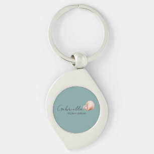 Zee Groen met Shell Bridal Party Sleutelhanger