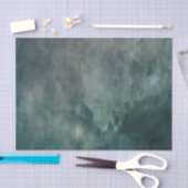 Zee groen metalen vlam gestructureerd gedistroyeer tissuepapier (Craft)