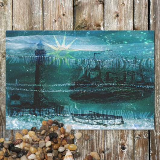 Zee Groen Nautisch Tissuepapier