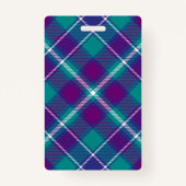 Zee Groen, Paars en blauw Tartan Badge (Achterkant)