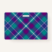 Zee Groen, Paars en blauw Tartan Badge (Achterkant)