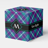 Zee Groen, Paars en blauw Tartan Bedankdoosjes (Voorkant Zijde)