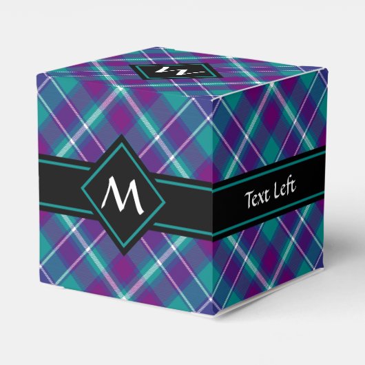 Zee Groen, Paars en blauw Tartan Bedankdoosjes (Achterkant)