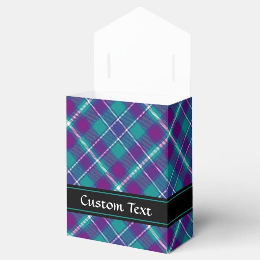 Zee Groen, Paars en blauw Tartan Bedankdoosjes (Geopend)