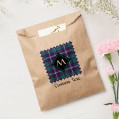 Zee Groen, Paars en blauw Tartan Bedankzakje (Gezegeld)