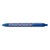 Zee Groen, Paars en blauw Tartan Blauwe Inkt Pen (Achterkant)