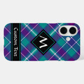 Zee Groen, Paars en blauw Tartan Case-Mate iPhone Case (Achterkant (horizontaal))