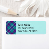 Zee Groen, Paars en blauw Tartan Etiket (Insitu)