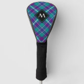 Zee Groen, Paars en blauw Tartan Golfheadcover (Voorkant)