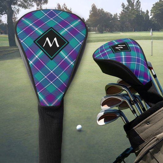 Zee Groen, Paars en blauw Tartan Golfheadcover