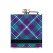 Zee Groen, Paars en blauw Tartan Heupfles (Achterkant)