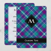 Zee Groen, Paars en blauw Tartan Kaart (Voorkant / Achterkant)