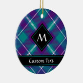 Zee Groen, Paars en blauw Tartan Keramisch Ornament (Rechts)