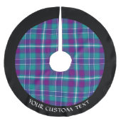 Zee Groen, Paars en blauw Tartan Kerstboom Rok (Voorkant)