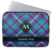 Zee Groen, Paars en blauw Tartan Laptop Sleeve (Voorkant)