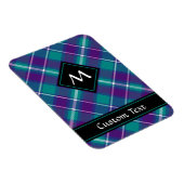 Zee Groen, Paars en blauw Tartan Magneet (Rechterzijde)