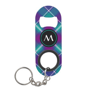 Zee Groen, Paars en blauw Tartan Mini Flessenopener