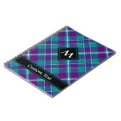 Zee Groen, Paars en blauw Tartan Notitieboek (Linkerzijde)