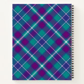 Zee Groen, Paars en blauw Tartan Notitieboek (Achterkant)