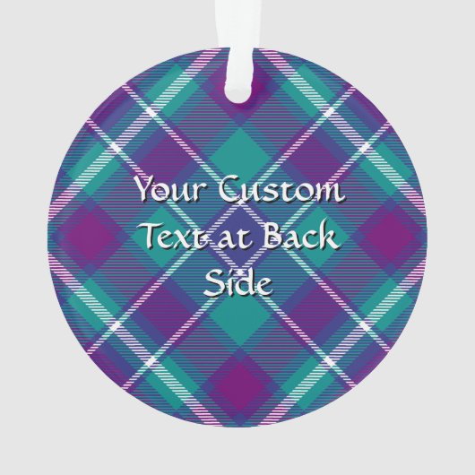 Zee Groen, Paars en blauw Tartan Ornament (achterkant)