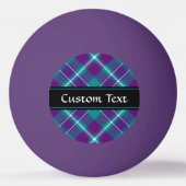 Zee Groen, Paars en blauw Tartan Pingpongbal (Achterkant)
