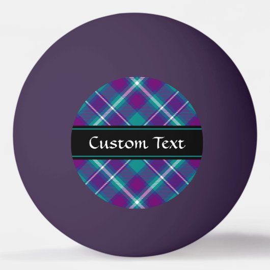 Zee Groen, Paars en blauw Tartan Pingpongbal (Achterkant)