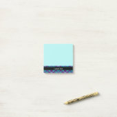 Zee Groen, Paars en blauw Tartan Post-it® Notes (Op bureau)