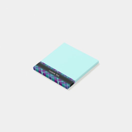 Zee Groen, Paars en blauw Tartan Post-it® Notes (Schuin)