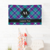 Zee Groen, Paars en blauw Tartan Spandoek (Insitu)