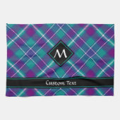 Zee Groen, Paars en blauw Tartan Theedoek (Horizontaal)