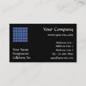 Zee Groen, Paars en blauw Tartan Visitekaartje (Voorkant)