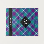 Zee Groen, Paars en blauw Tartan Wandkleed (Voorkant (horizontaal))