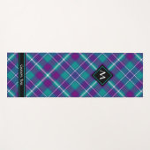 Zee Groen, Paars en blauw Tartan Yogamat (Voorkant (horizontaal))