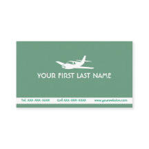 Zee - Groen vliegtuigsymbool - visitekaartjes