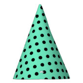 Zee Groen Zwart Stip Feesthoed Feesthoedjes (Rechts)