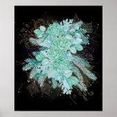 Zee groenbeenkollage poster (Voorkant)