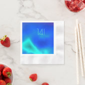 Zee Groenboek en Blauw Papier Napkin Servet (Insitu)