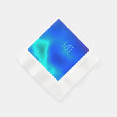 Zee Groenboek en Blauw Papier Napkin Servet (Hoek)