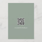 Zee groene bruiloft Details Informatiekaartje (Achterkant)