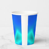 Zee - Groene en Blauwe Papierkop Papieren Bekers (Rechts)
