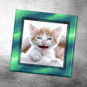 Zee groene foto rand magneet