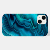 Zee Groene geagattextuur Case-Mate iPhone Case (Achterkant (horizontaal))