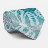 Zee groene marmervlinders stropdas (Opgerold)