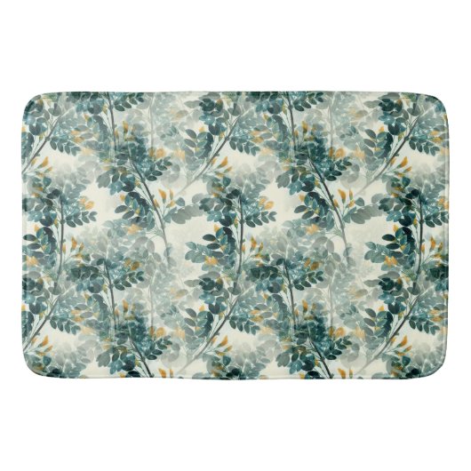  Zee groene olievlek laat een elegant patroon acht Badmat (Voorkant)