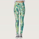 Zee-groene onderwatervis leggings (Voorkant)