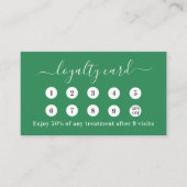 Zee Groene QR Code Zakelijk logo Klantenkaartje (Voorkant)