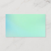 Zee Groene standaard eenvoudige Visitekaartjes (Achterkant)